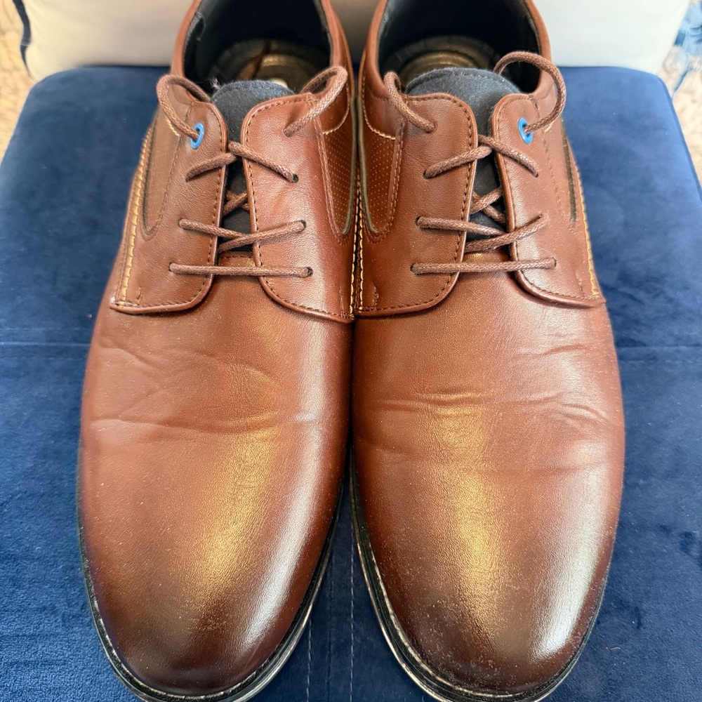 Classic Brown Leather Oxfords